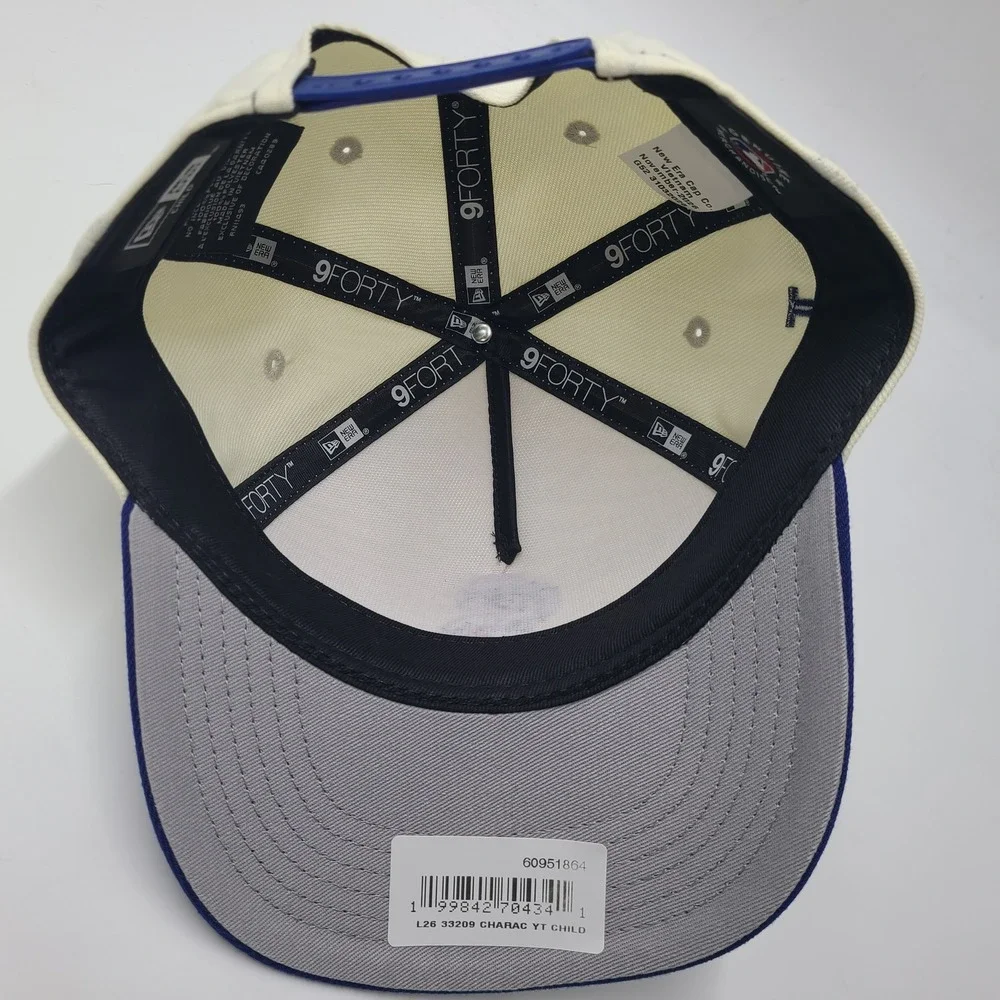 Child Los Angeles Dodgers Hat Snapback 9Forty New Era Cream Blue Shohei Ohtani